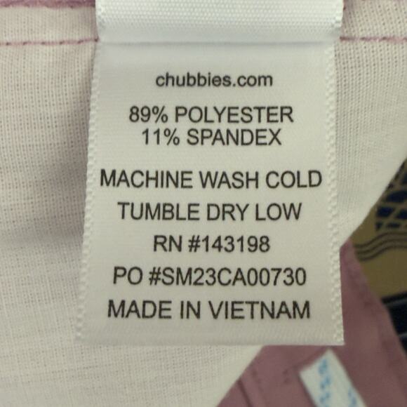 Chubbies The Cherry Blossoms Everywear Shorts Pink XL 6” NWT - Picture 13 of 14